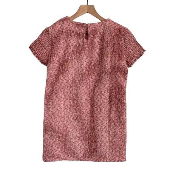 ZARA Tweed Shift Dress Red Size XS - Picture 2 of 6